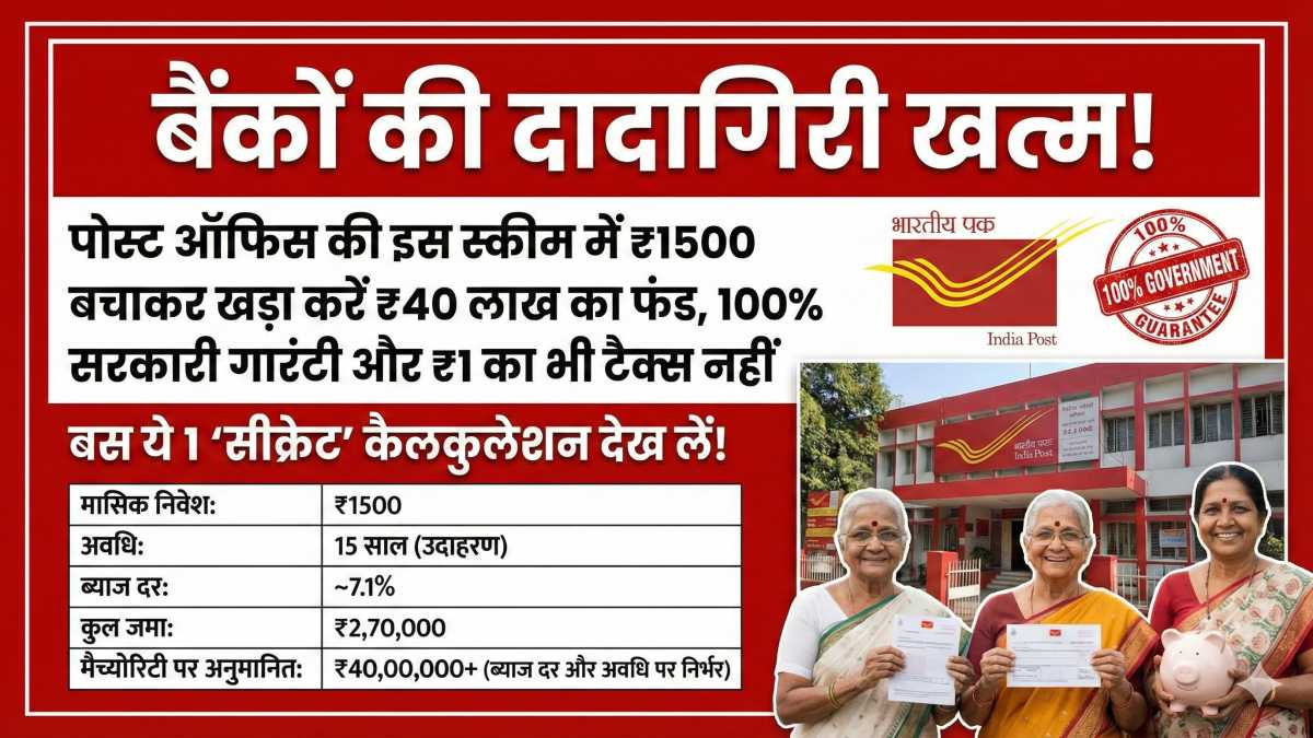 post-office-ppf-scheme-15-years-return-calculation-hindi