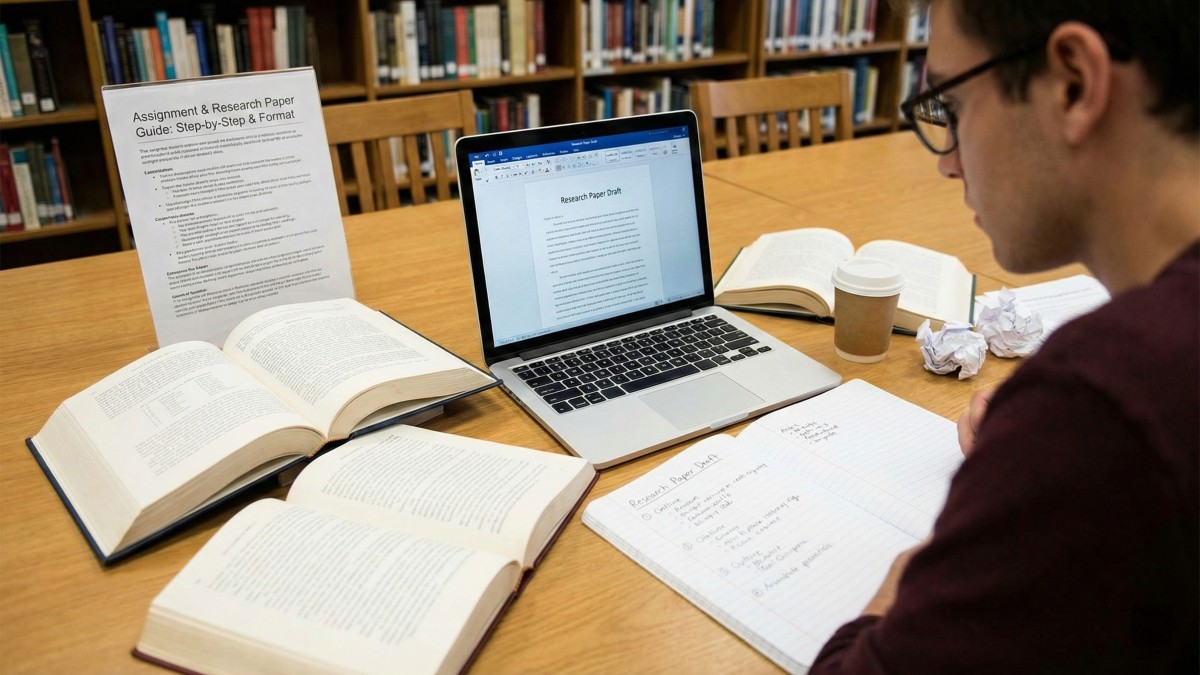 असाइनमेंट या रिसर्च पेपर कैसे लिखें? चरण-दर-चरण मार्गदर्शन और फॉर्मेट